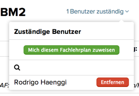 Benutzer zugwiesen