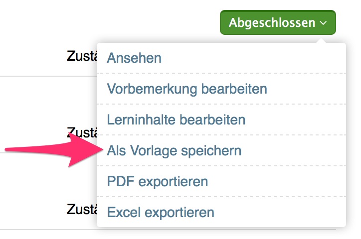 Als Vorlage speichern