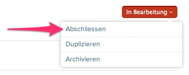 Fachlehrplan abschliessen