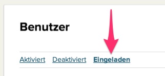 Einladungs Ansicht