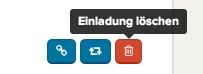 Einladung löschen